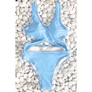 Cupshe Ocean Planet Cross One Piece